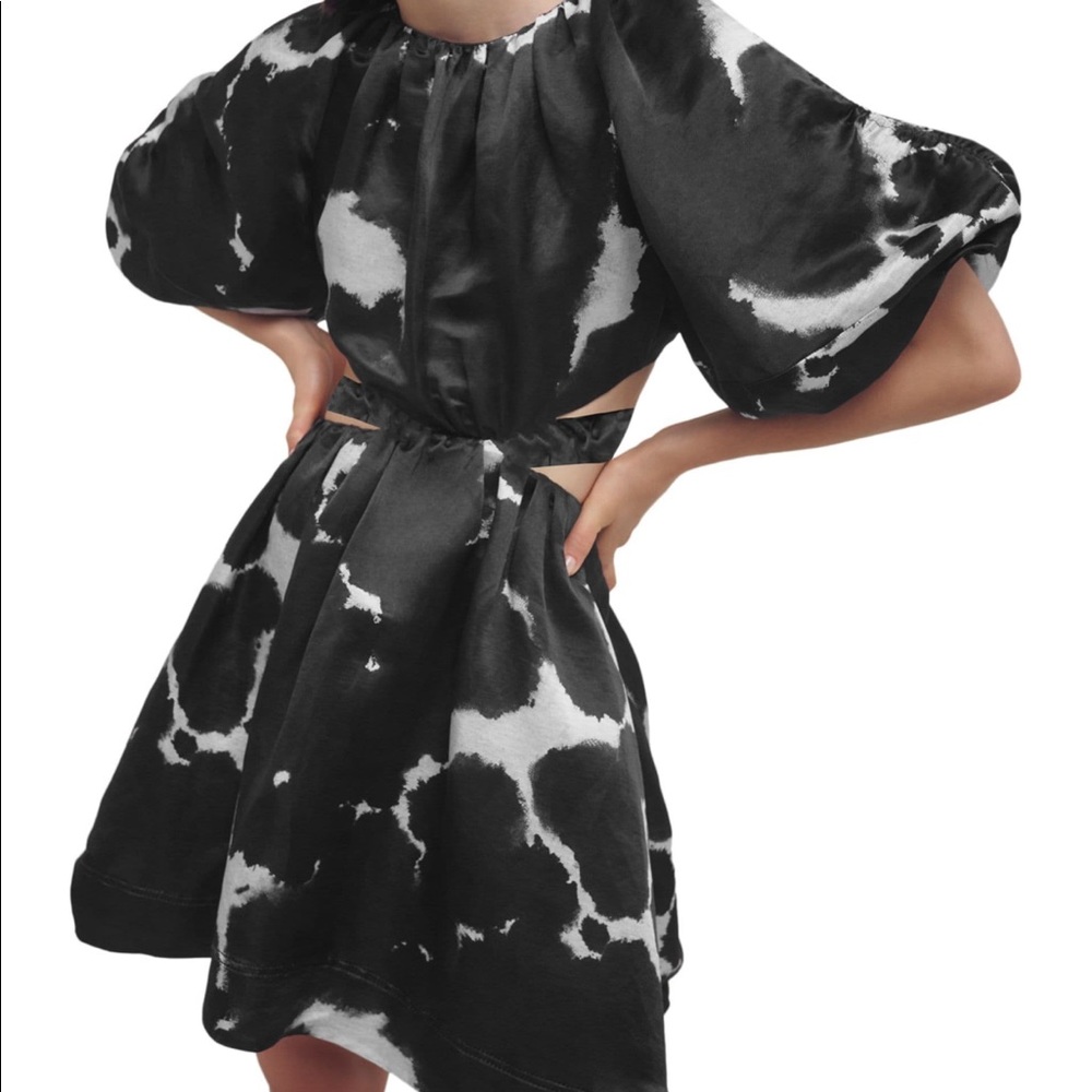 Aje oxidised mini dress NWT